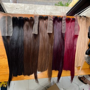RAW SUPER DOUBLE BONE DROITE COULEUR NUANCES UN DONNEUR EXTENSIONS DE CHEVEUX HUMAINS VIETNAMIENS DE L'USINE - Product Image 1