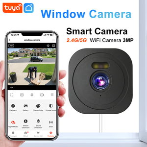 Caméra IP de fenêtre 2K 3MP, nouvelle caméra de sécurité domestique intelligente Tuya avec WiFi double bande, anti-reflet et détection humaine - Product Image 1