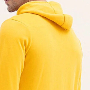 เสื้อฮู้ดผู้ชายผ้าฝ้ายฟลีซ 100% คุณภาพสูง เนื้อหนา แบบสวมหัว ลายเรียบ คอฮู้ด สำหรับฤดูหนาว - Product Image 5