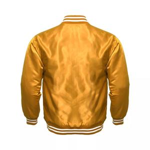 Chaqueta Bomber Universitaria Estilo Letterman para Hombre, Chaqueta Retro de Béisbol RATA-International, Impermeable, Cortavientos, Gruesa, Rellena de Algodón - Product Image 6