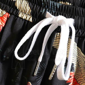 Ensemble d'été pour hommes en coton 100% avec logo personnalisé OEM, impression par sublimation, taille élastique, vêtements d'extérieur sur mesure - Product Image 5