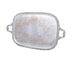 Vente de luxe en laiton plateau de service Vintage personnalisé Style salle à manger Restaurant et hôtel fournitures de haute qualité luxe plateau en laiton - Product Image 1