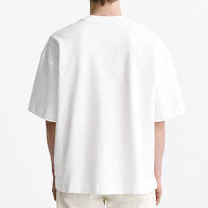 เสื้อยืดโอเวอร์ไซส์สำหรับผู้ชายและขนาดใหญ่พิเศษโลโก้ออกแบบได้เองเสื้อยืดคุณภาพสูงสำหรับทุกเพศ - Product Image 3