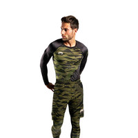 MMA BJJ No Gi HD Print Rash Guard et Shorts Compression Set pour Grappling Professionnel Jiu Jitsu Kimono Kimono de Jiu Jitsu