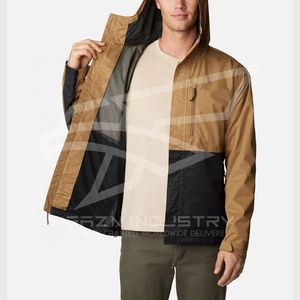 Chaquetas cortavientos de moda para hombre, impermeables y resistentes al viento, de lona suave, para lluvia, chaquetas para hombre al aire libre - Product Image 2