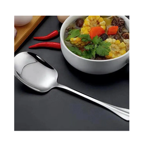 Couverts en acier inoxydable de qualité alimentaire cuillère de service ensemble de couverts poignée personnalisée - Product Image 2