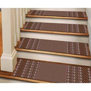 Alfombra Estampada: Diseño Étnico Marrón con Patrón Kilim, Decoración Moderna para Escaleras, Fácil de Limpiar, Goblen - Product Image 5