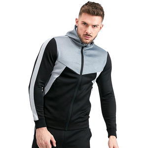 Sweat à capuche zippé 100% coton unisexe en éponge française double couche longue polaire d'hiver couleur unie sweats à capuche numériques pour hommes - Product Image 6