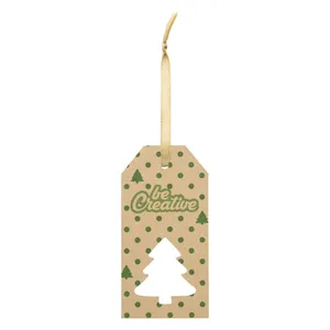 Étiquette cadeau personnalisée en kraft en forme d'étoile pour la promotion des produits de Noël - Product Image 3