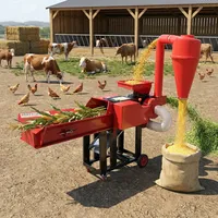 Offre Spéciale Broyeur Multifonctionnel 3-en-1 : Hacheuse de Fourrage, Moulin à Marteaux, Concasseur, Pulvérisateur et Pétrisseur pour Ensilage et Grains