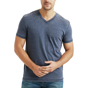 เสื้อยืดคอกลมผ้าไมโครไฟเบอร์สำหรับผู้ชายดีไซน์คอกลมสั้นสำหรับออกกำลังกายผ้าฝ้ายออกแบบได้ตามต้องการ - Product Image 5