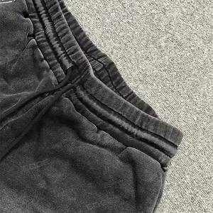 Pantalones cortos lavados con ácido desgastados Vintage para hombres Sun Faded, nuevos personalizados, lavado ácido Premium Custom Active Wear Sport - Product Image 6