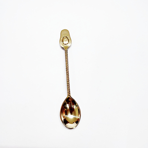 ช้อนแบนสำหรับชาฝรั่งพร้อมกระจกขัดเงาช้อนชาโลหะสำหรับห้องครัว - Product Image 1