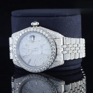 Reloj Moissanite de lujo para hombre resistente al agua con diseño inspirado en diamantes estilo elegante resistente al agua - Product Image 3