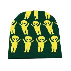 Gorro de invierno de moda Unisex, gorro de Jacquard acrílico suave, logotipo personalizado, fácil de usar, gorro con patrón de bordado 3D a la moda para el día a día - Product Image 5