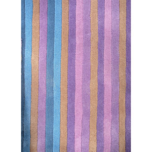 Acar Classic Beige & <b>Brown</b> Hand Tufted <b>Wool</b> Rug 4m Rectangle Striped Hallway for Entryway 10mm Flat Weave Ptwl-7540 - Product Image 3