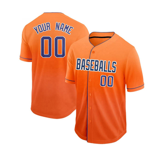 Venta al por mayor de camisetas de béisbol de manga corta hechas a medida 100% de tela de alta calidad todos los diseños equipo Softball Jersey precio barato - Product Image 4
