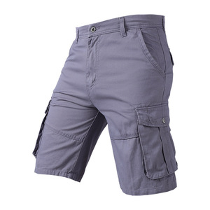 Venta caliente al por mayor diseño personalizado y Logo100 % algodón verano múltiples bolsillos pantalones cortos Casual 6 bolsillo Cargo pantalones cortos para hombres - Product Image 4