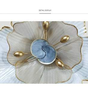 Art mural en métal de grande taille, décoratif, avec un design floral détaillé fait à la main, cadre personnalisé, paysage monté, pour le salon, la maison - Product Image 4