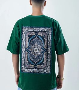 T-shirt col rond unisexe en coton 100% avec impression numérique personnalisée, coupe ample à épaules tombantes, séchage rapide, 300g, décontracté, haute qualité - Product Image 2