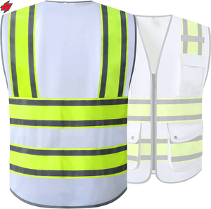 Chaleco Reflectante de Seguridad Personalizado, Informal, Transpirable, con Detalle de Botones, Alta Visibilidad - Product Image 5