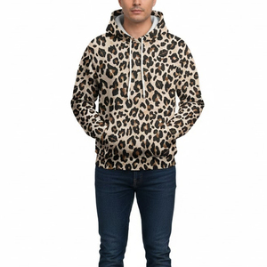 Sweat à capuche pour homme de qualité supérieure, design personnalisé, nouvelle arrivée 2026, vêtements décontractés, léger, sweat à capuche léopard pour homme - Product Image 1