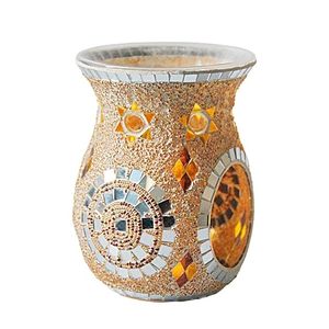 Quemador de aceite de vidrio de mosaico decorativo con estilo turco exótico quemador de cera de mosaico hecho a mano vibrante con uso de aromaterapia precio bajo - Product Image 1