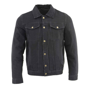 Chaqueta Vaquera Azul Clásica para Hombre, Tela de Algodón Resistente, Chaqueta Vaquera Moderna para Hombre, Tela Estándar de Exportación - Product Image 1