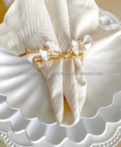New Trendy Luxury Style Table Decorative Metal Napkin Rings Gold Plated in Factory Price for Wedding Use New Model - Product Image 4