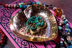 Plato de cobre puro martillado a mano en forma de corazón, Material de PC de Metal ecológico para bodas, fiestas de San Valentín - Product Image 6