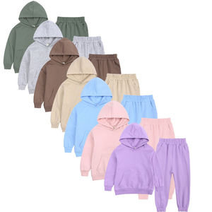 Top Ranking Niños Chándales Logotipo personalizado Otoño Invierno Niños Sudadera Traje 2 piezas Niños Chándal Ropa Conjunto con capucha - Product Image 1