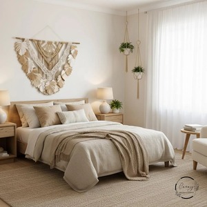 Décoration murale en feuille de bois marron pour la décoration bohème de la maison, salon élégant, chambre à coucher et intérieur moderne, provenance d'Inde - Product Image 3