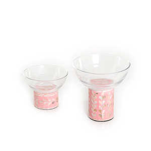 ถ้วยอะคริลิคสำหรับเสิร์ฟ2023ฐานมุกสีฟ้าใหม่ล่าสุดชุด2ชิ้นชามสำหรับเสิร์ฟผลไม้วันที่มีความทนทาน - Product Image 2