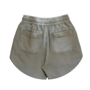 Venta al por mayor ácido lavado pantalones cortos para los hombres de primera calidad de algodón francés Terry verano Streetwear pantalones cortos de lavado de gran tamaño - Product Image 4
