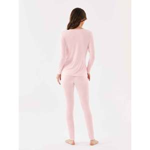 Premium Women's Bamboo Soft Long Johns Winter Thermal Base Layer Set with Long Sleeves Warmth Features Cotton Material - Product Image 3