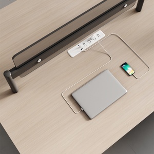 Modern Convertible Wooden Extendable Office Desk with Panel Design for Home School Apartment Hotel Use Executive <b>Workstation</b> Com - Product Image 5