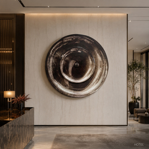 Brown Black Resin <b>Canvas</b> Wall Art Modern Sculpture Custom Wall Decorative Painting Hotel House Office Interior Decoration - Product Image 1