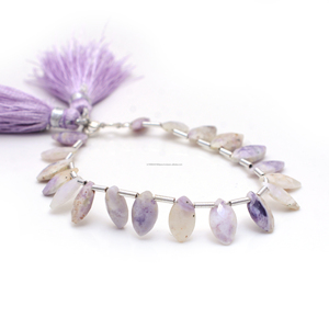 Perles de pierres précieuses en forme de marquise à facettes en opale de Bertrandite naturelle de 6 pouces 10x6 MM pour la fabrication de bijoux créatifs - Product Image 3