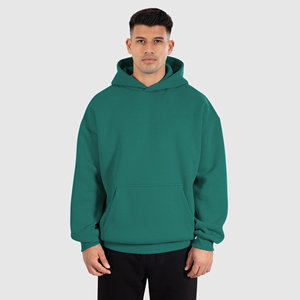 2026 Custom Men's <b>Oversized</b> <b>Fleece</b> <b>Hoodie</b> New Style Pullover with Comfortable Winter Embossed Digital Printed Design - Product Image 1