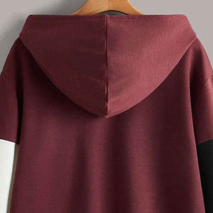 Servicio OEM logotipo personalizado impresión mujeres sudaderas con capucha al por mayor mujeres sudaderas con capucha contraste de color mujeres sudaderas con capucha - Product Image 6