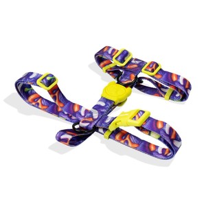 H3D Puff Reflective Pet Harness Personalized Cartoon Striped Vest for <b>Dogs</b> XS to XL Sizes with Walking <b>Lights</b> & Features - Product Image 1