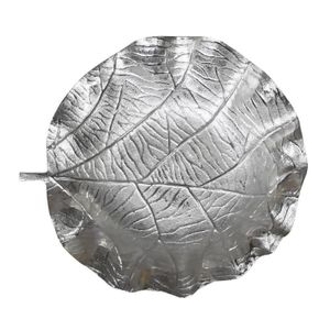 Plat à feuilles en aluminium fait à la main à 2 niveaux couleur argent plat à feuilles de taille personnalisée de qualité supérieure chaud pour la vente - Product Image 2
