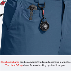 กางเกงเดินป่าผู้หญิงมีซิปกันน้ำขากว้างกันน้ำตะเข็บสูงยืดหยุ่นสูงกางเกงกันน้ำ - Product Image 3