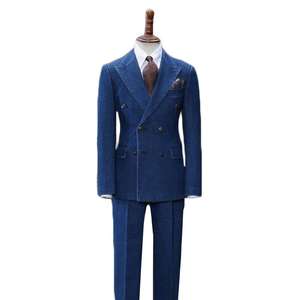 Costumes d'homme sur mesure à double boutonnage Tuxedos modernes décontractés Blazer à revers pointu Business - Product Image 5