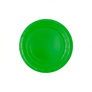 Piatti di Carta Verdi Party Love 17cm, Piatti Usa e Getta, Confezione da 12 Pezzi - Product Image 2