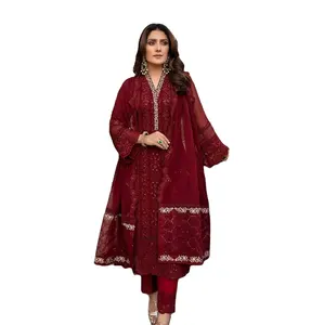 Premium kalite 2022 toptan pakistanlı bayanlar casual parti giyim salwar kameez özelleştirilmiş renk boyutu en iyi dikiş kaliteli