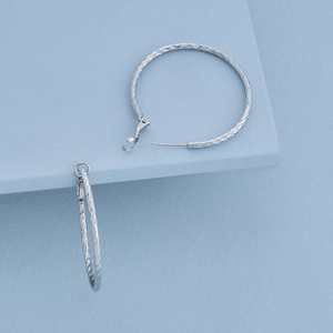 Modernos Pendientes de Aro de Platino 156089 Estilo Religioso con Diamante y Perla como Piedras Principales - Product Image 4