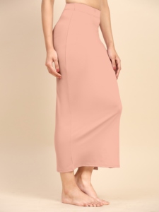 Trendmalls Women's Breathable Eco-Friendly Anti-Bacterial for Spandex Saree Shapewear <b>Petticoat</b> (P02-Appricoat) - Product Image 5