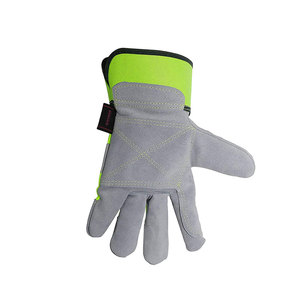 Best Quality Impact Protective Work <b>Gloves</b> <b>Cut</b> Resistant Cowhide Split Leather Patch Palm Work <b>Gloves</b> for Safety - Product Image 5