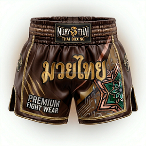 Custom Muay Thai Shorts OEM Sublimation Full Dye Satin <b>Polyester</b> MMA Kickboxing Gym Apparel Wholesale Supplier - Product Image 5